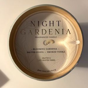Anthropologie night gardenia candle